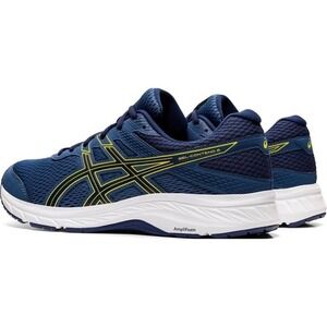 ASICS Gel-Contend 6 Mens Running Shoes Navy Blue Yellow‎ Extra Wide 11.5
